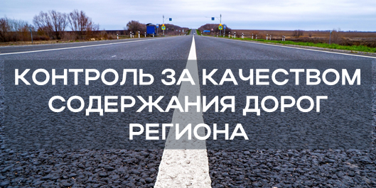 Общественный контроль за качеством содержания дорог региона.